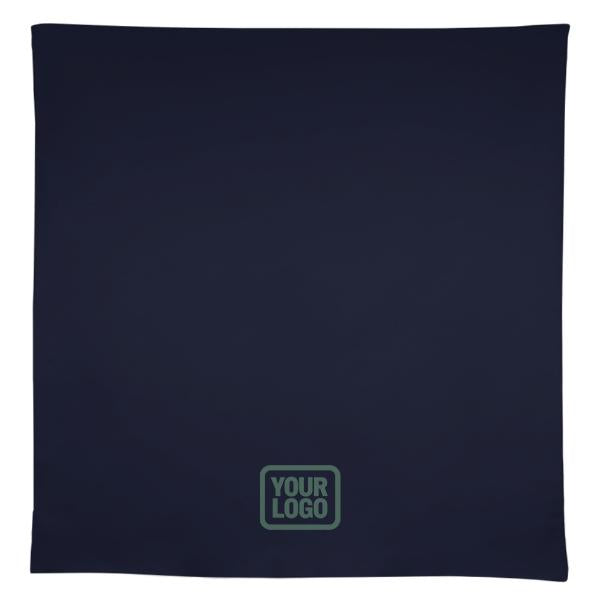 Tovaglia quadrata personalizzata blu acciaio azzurro