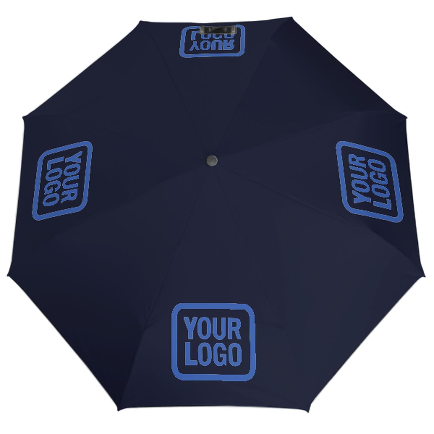 Maßgeschneidertes Stahlblau Himmelblau Automatik-Regenschirm
