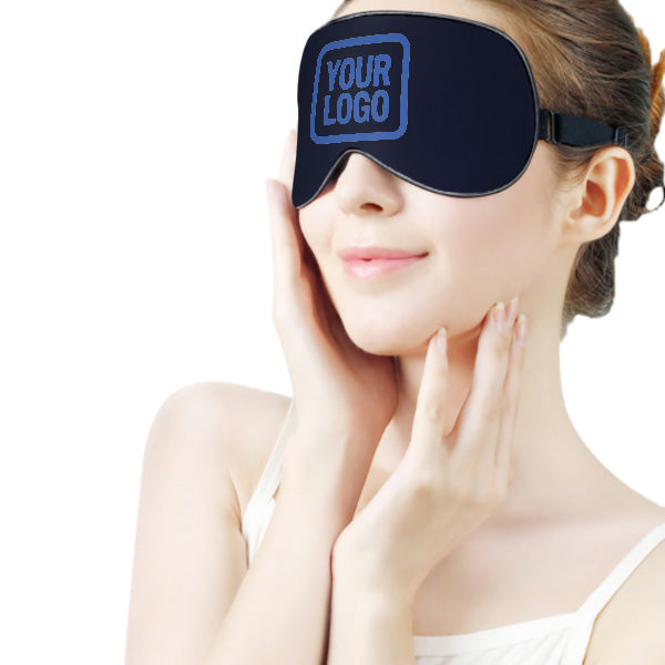 Maßgeschneidertes Stahlblau Himmelblau Schlafmaske