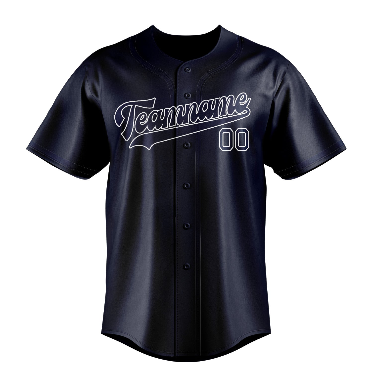 Benutzerdefiniertes Professionelles Stahlblau Marineblau Baseballtrikot