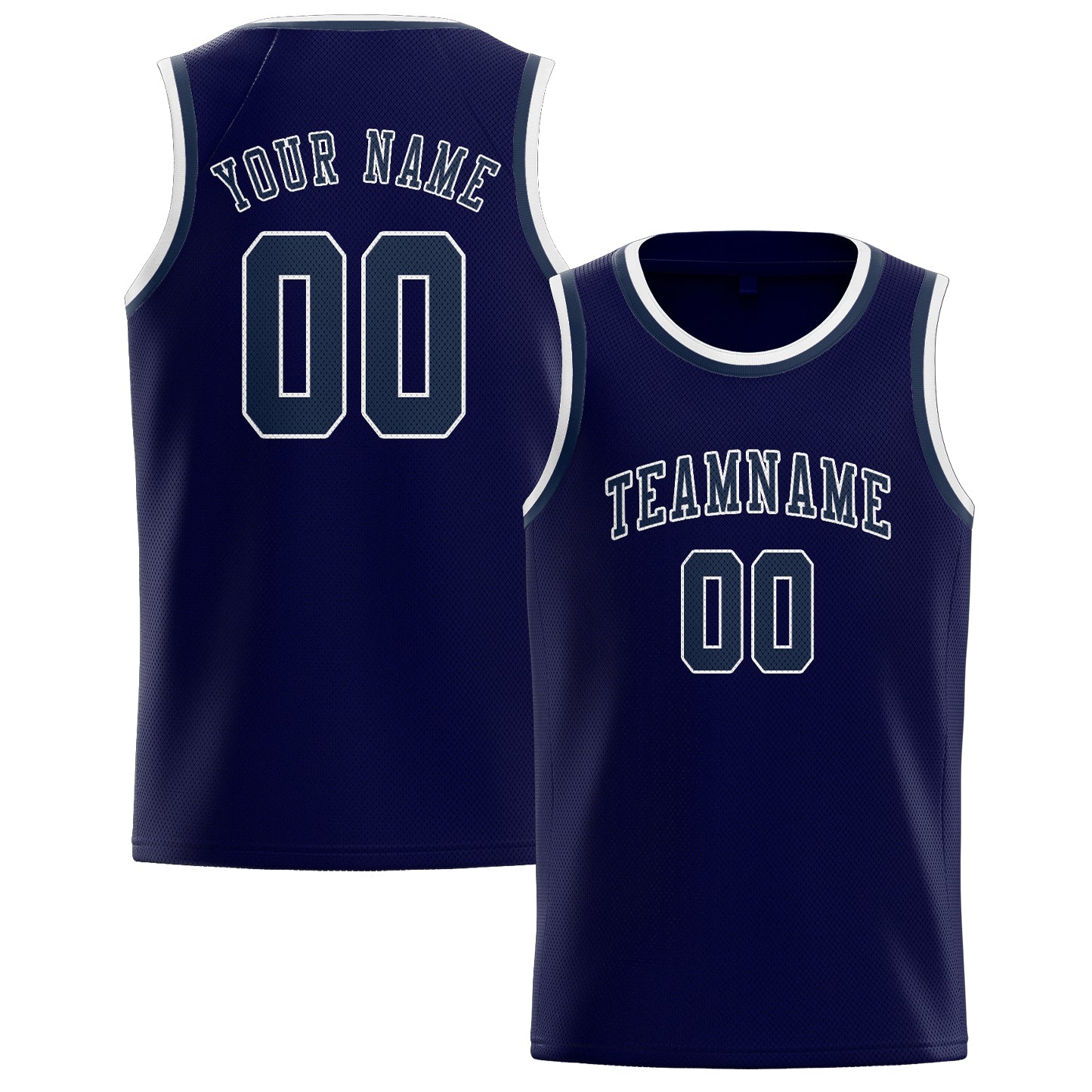 Benutzerdefiniertes Professionelles Stahlblau Marineblau Basketballtrikot