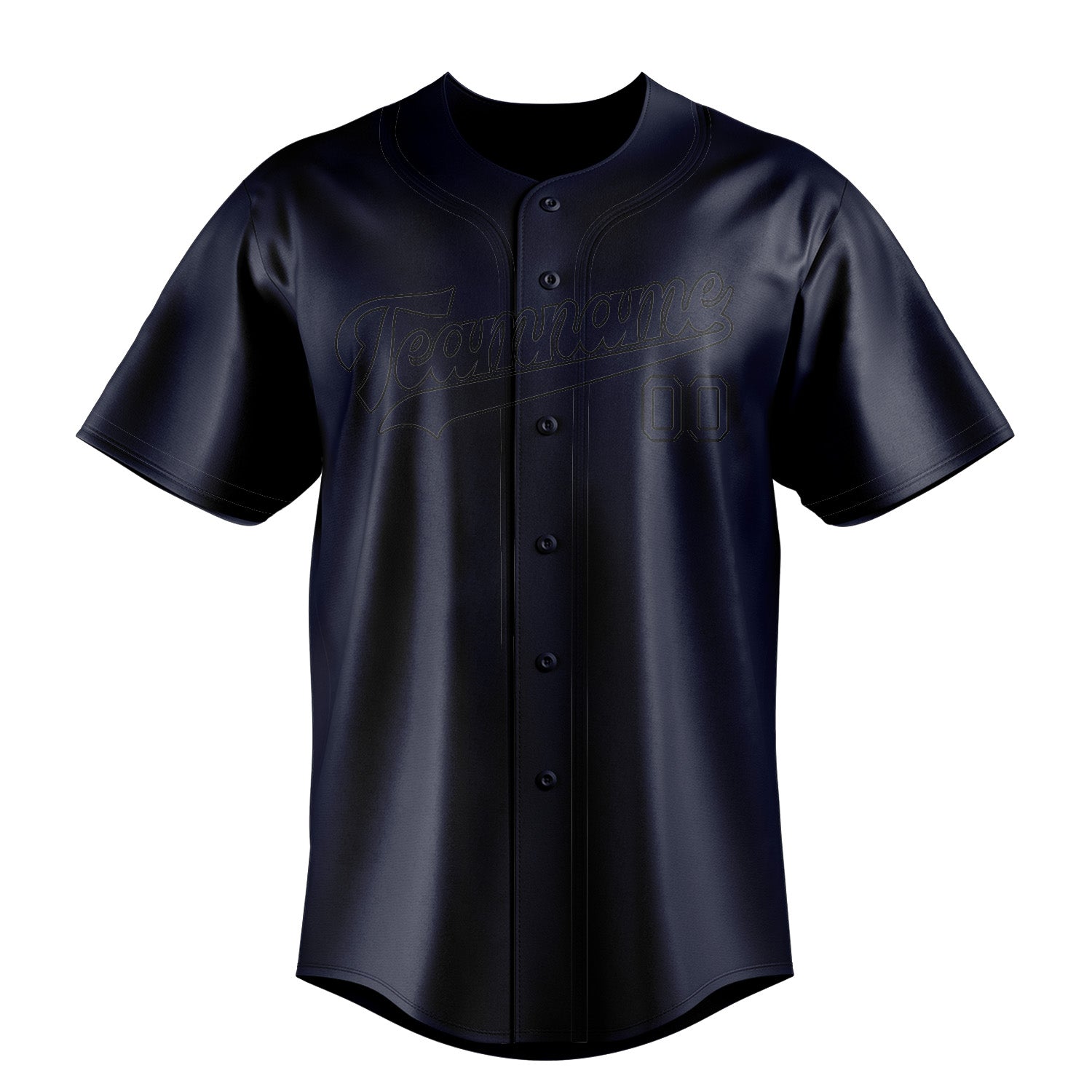 Benutzerdefiniertes Professionelles Stahlblau Schwarz Baseballtrikot