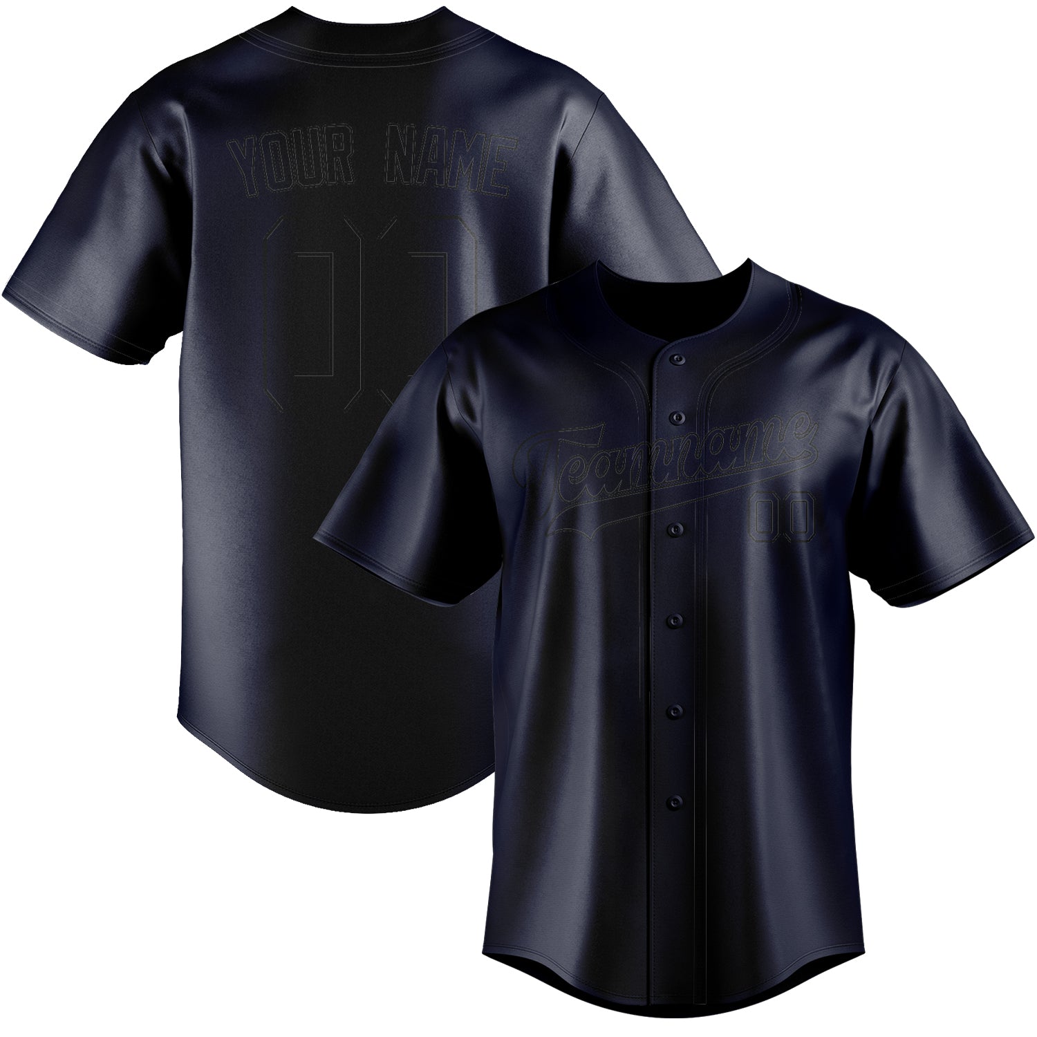 Benutzerdefiniertes Professionelles Stahlblau Schwarz Baseballtrikot