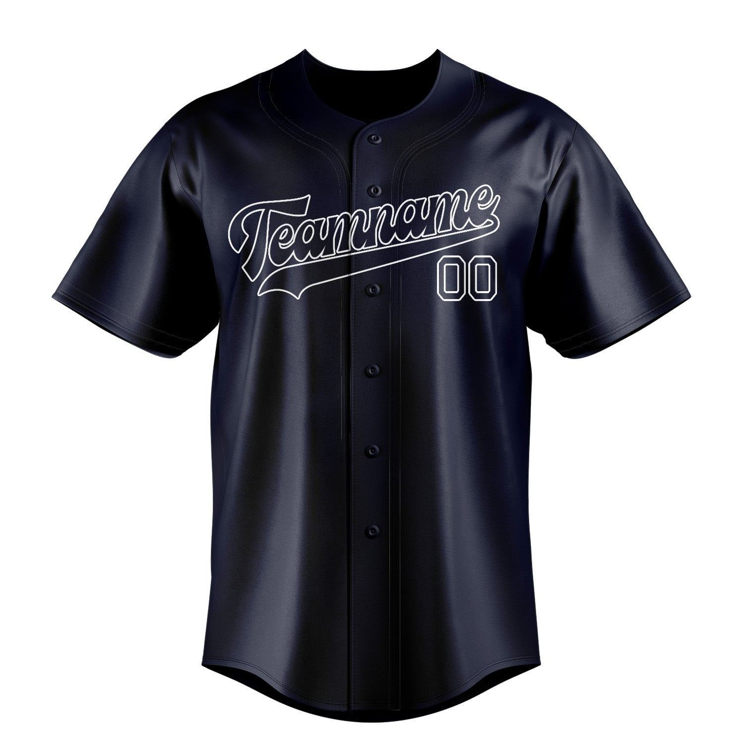 Benutzerdefiniertes Professionelles Stahlblau Weiß Baseballtrikot