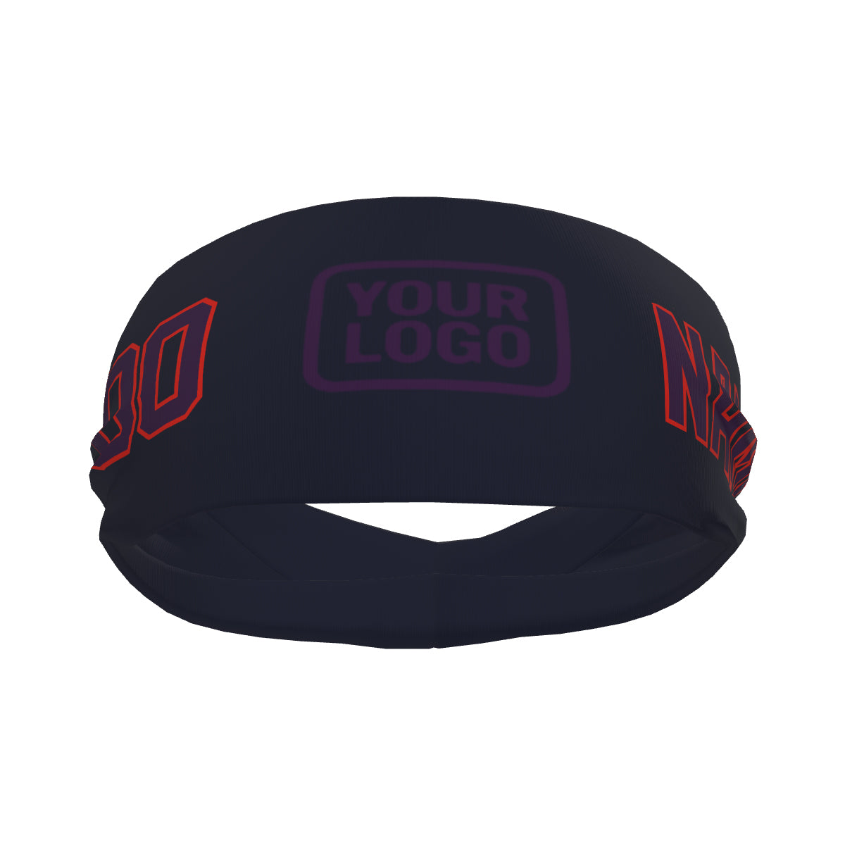 Maßgeschneidertes Stahlblau Lila Sport Stirnband