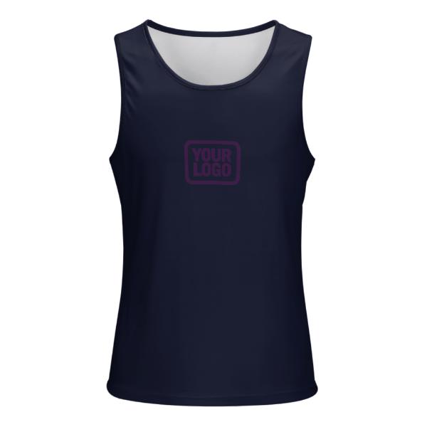 Maßgeschneidertes Stahlblau Lila Herren Tanktop
