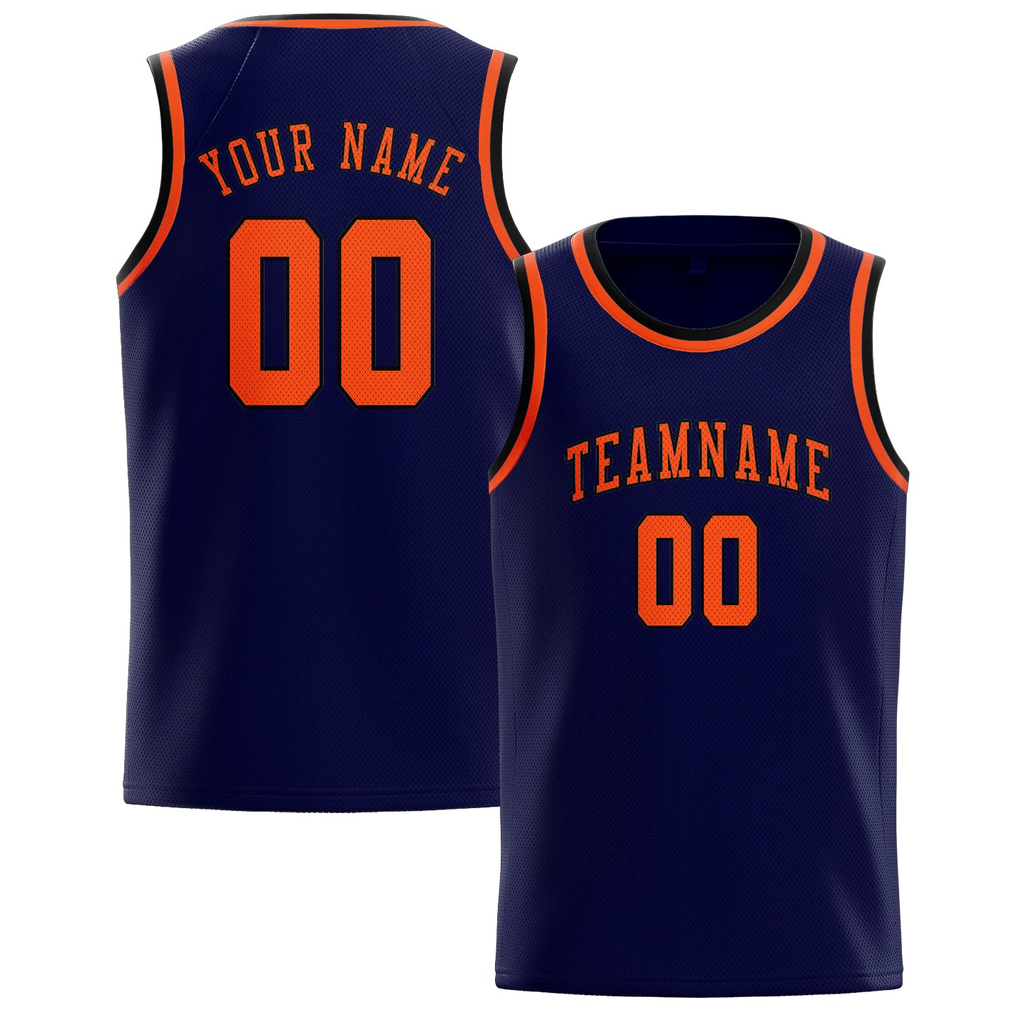 Benutzerdefiniertes Professionelles Stahlblau Orangerot Basketballtrikot