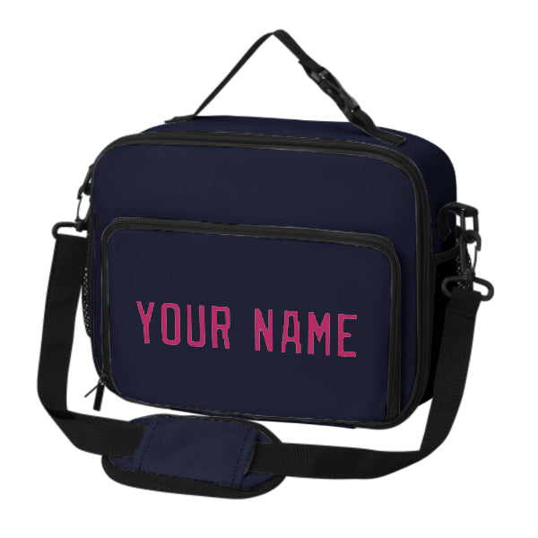 Maßgeschneidertes Stahlblau Pink Lunch-Tasche