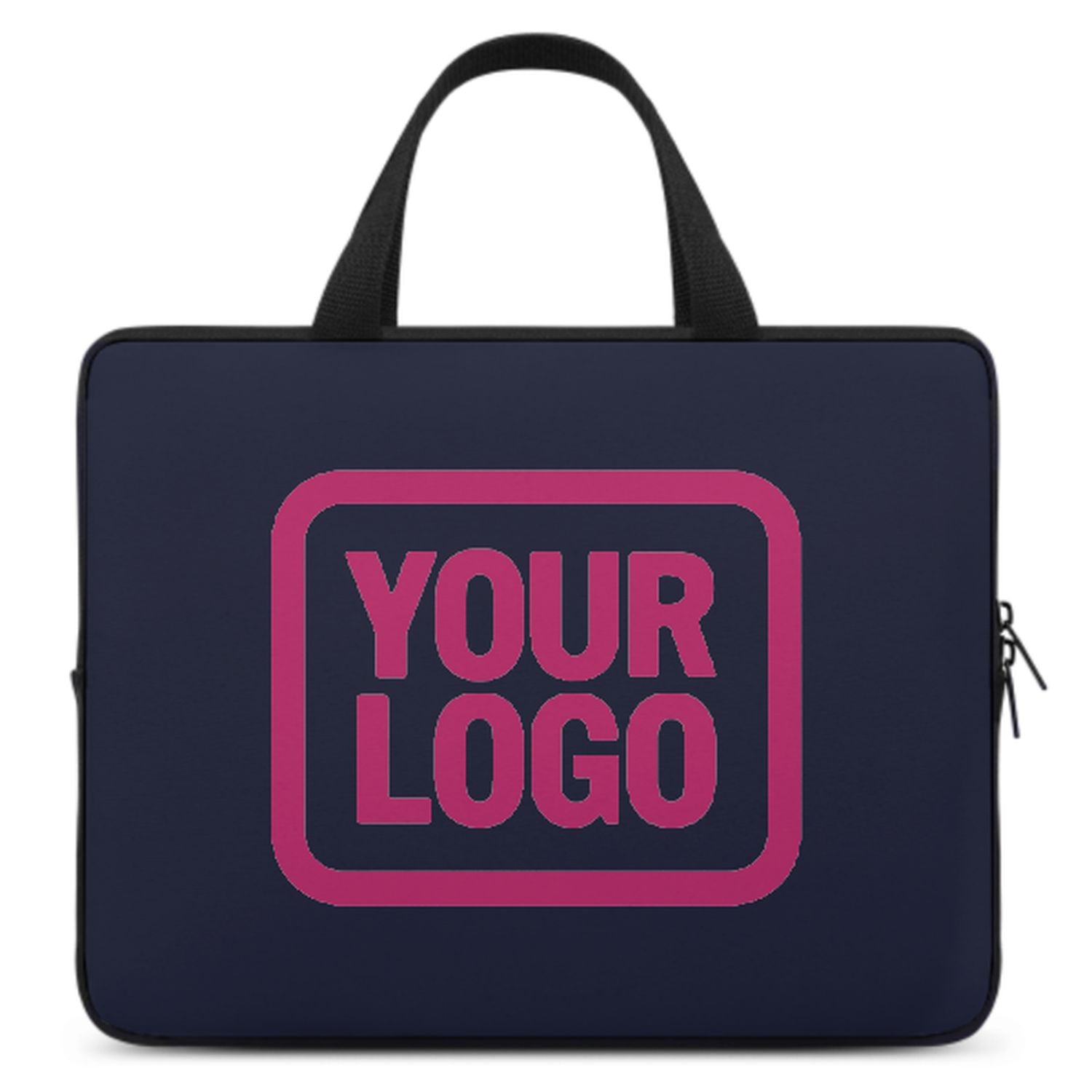 Maßgeschneidertes Stahlblau Pink Laptop Tasche