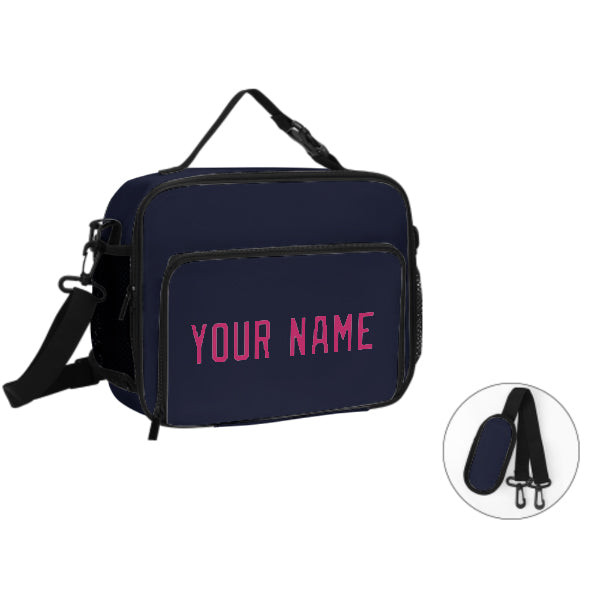 Maßgeschneidertes Stahlblau Pink Lunch-Tasche