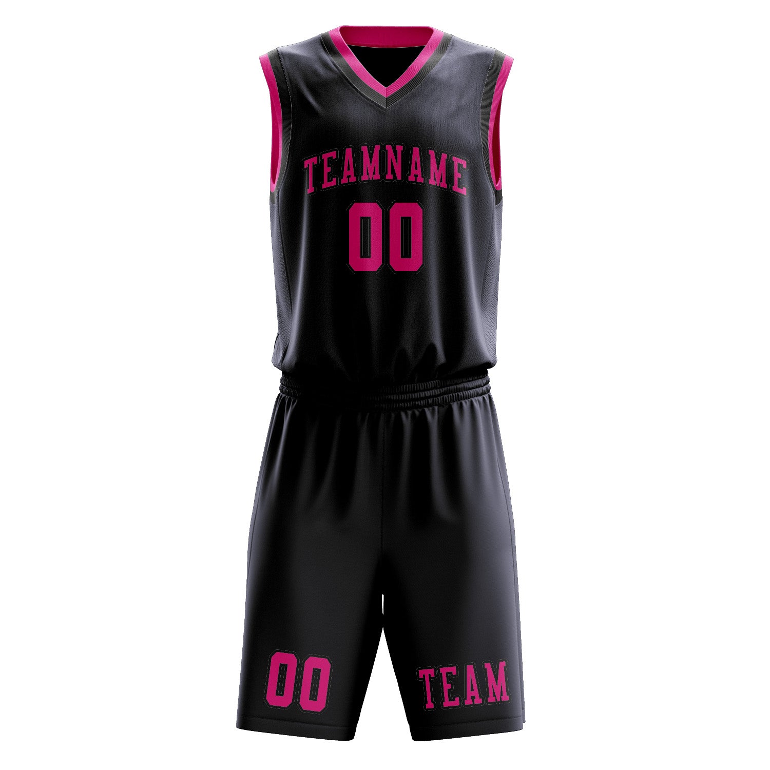 Benutzerdefiniertes Professionelles Stahlblau Rosarot Basketballtrikot-Set