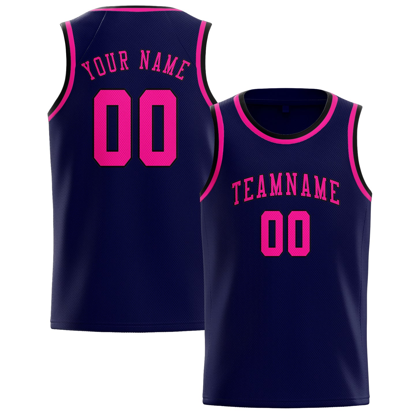 Benutzerdefiniertes Professionelles Stahlblau Rosarot Basketballtrikot