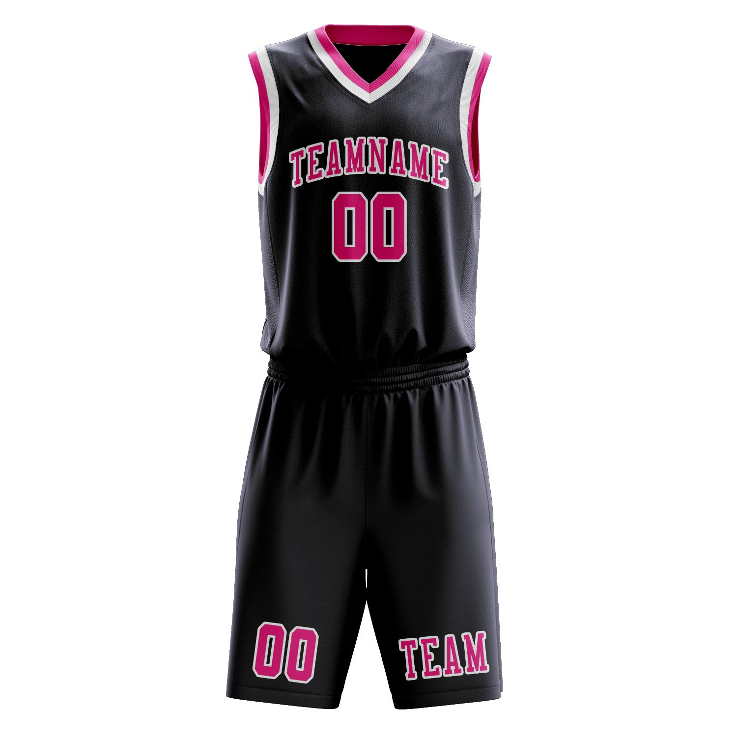 Benutzerdefiniertes Professionelles Stahlblau Rosarot Basketballtrikot-Set