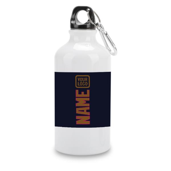 Maßgeschneidertes Stahlblau Khaki Sportflasche