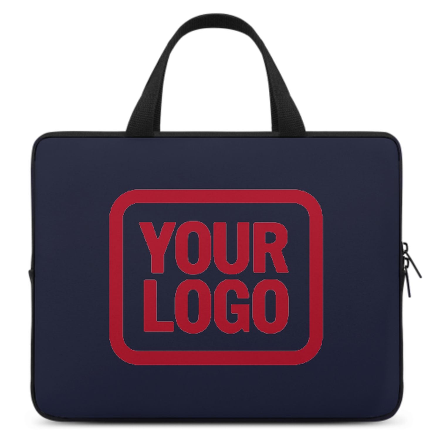 Maßgeschneidertes Stahlblau Red Laptop Tasche