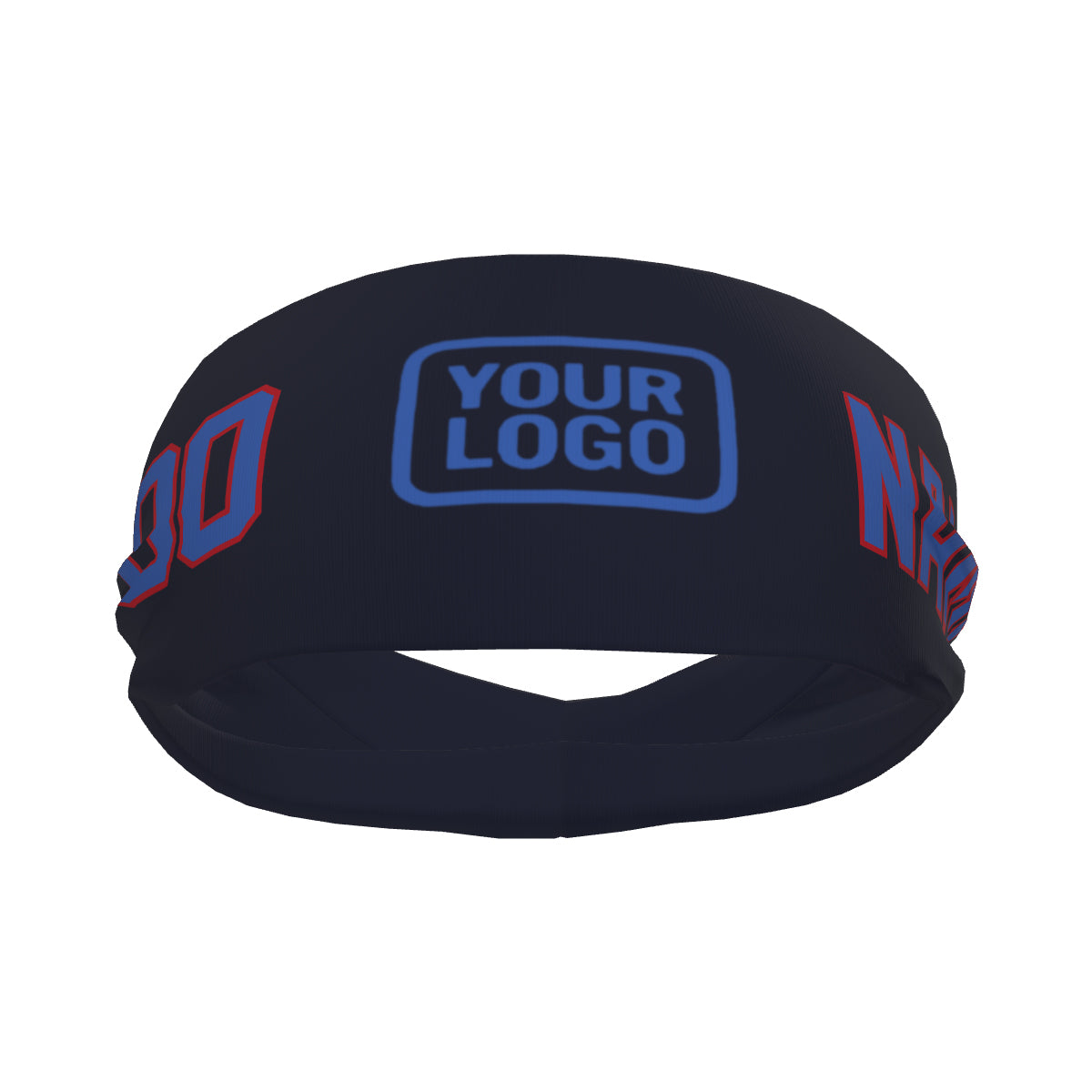 Maßgeschneidertes Stahlblau Himmelblau Sport Stirnband