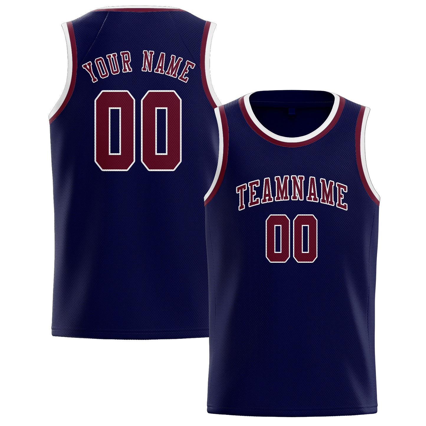 Benutzerdefiniertes Professionelles Stahlblau Karmesinrot Basketballtrikot