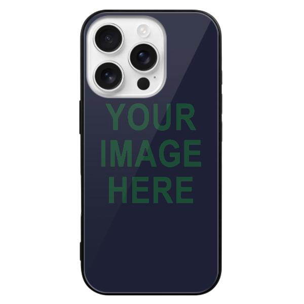 Custodia per telefono personalizzata in acciaio blu e verde muschio