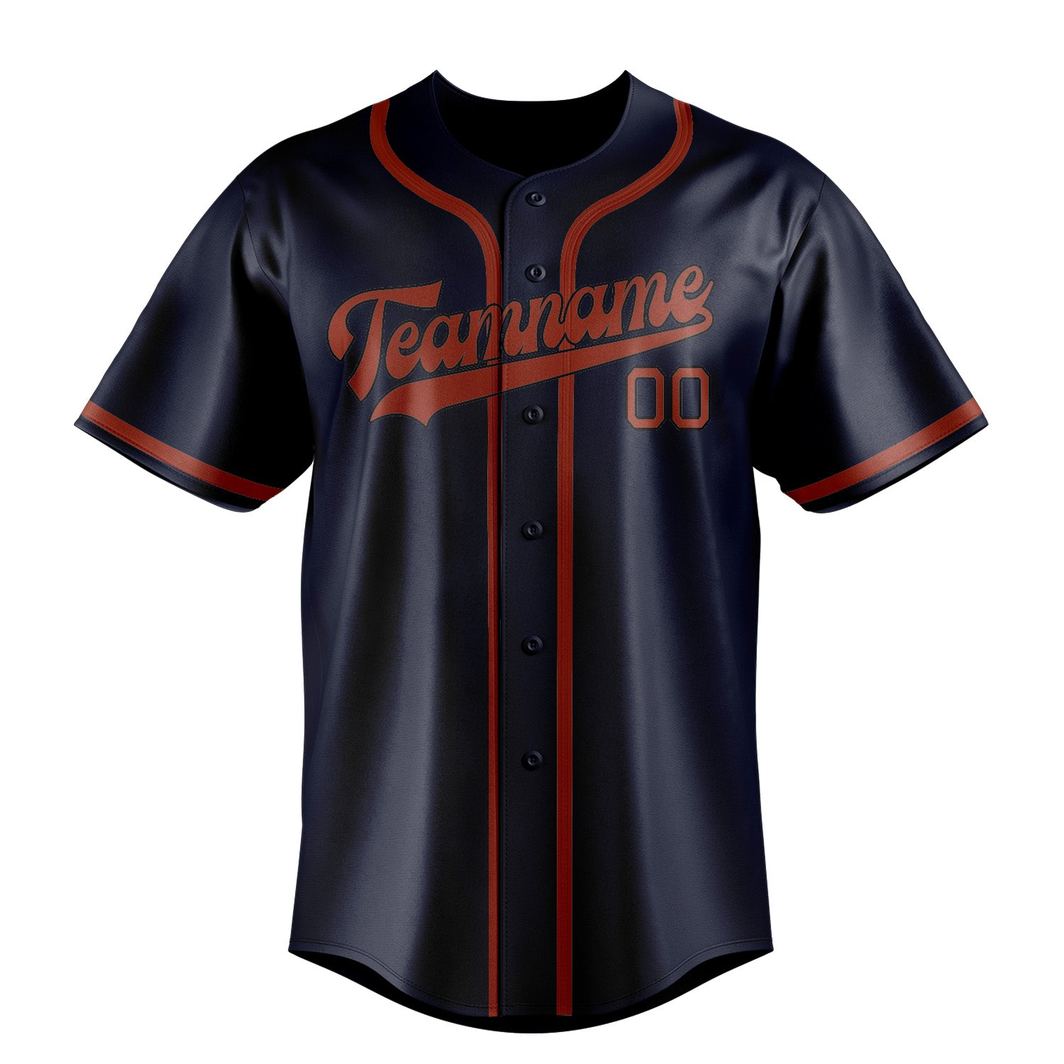 Benutzerdefiniertes Professionelles Stahlblau Korallenrot Baseballtrikot