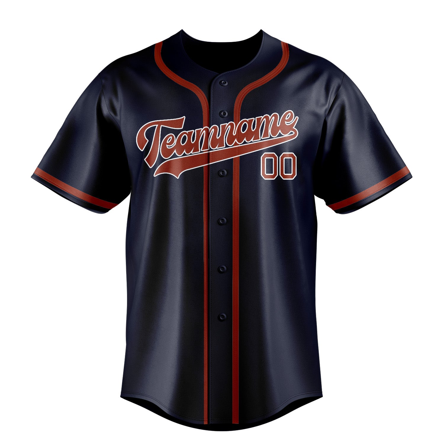 Benutzerdefiniertes Professionelles Stahlblau Korallenrot Baseballtrikot