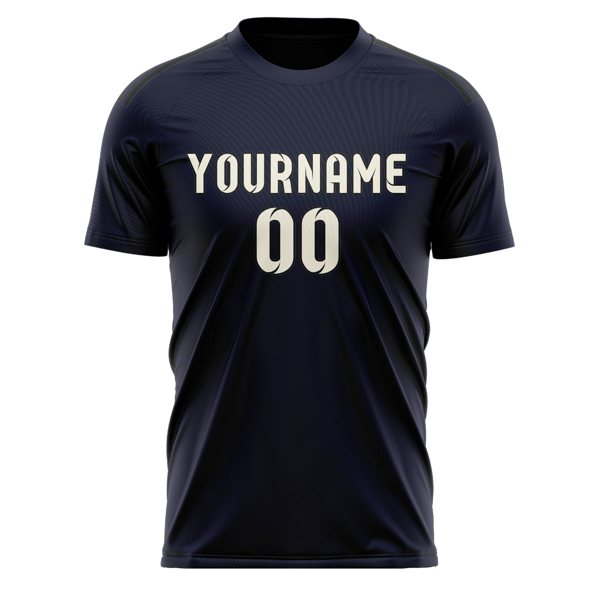 Benutzerdefiniertes Professionelles Stahlblau Beige Fußballtrikot