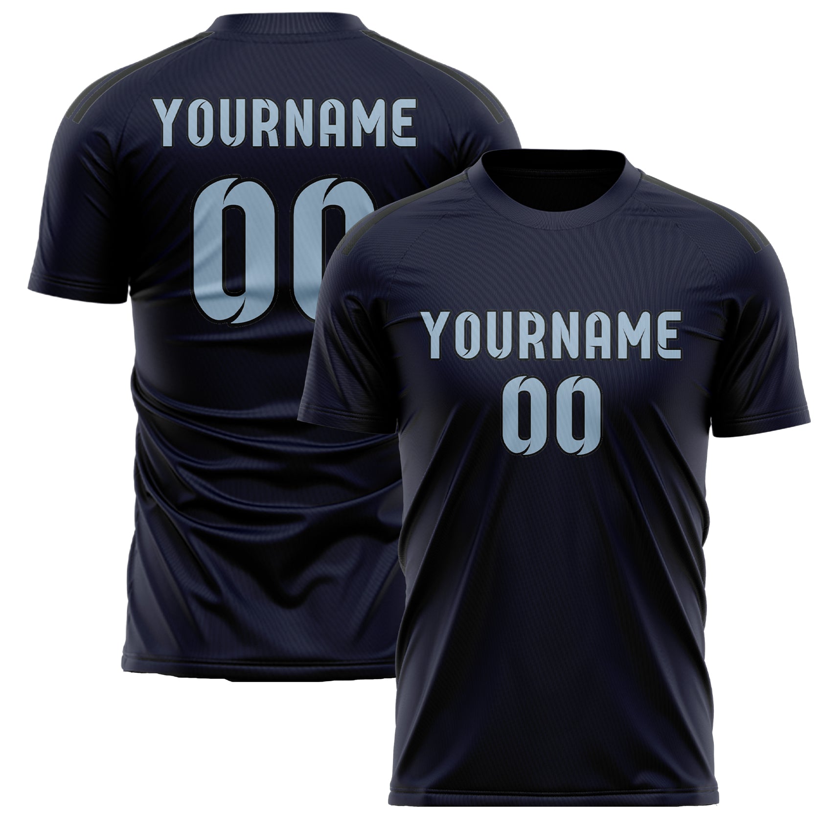 Benutzerdefiniertes Professionelles Stahlblau Hellblau Fußballtrikot