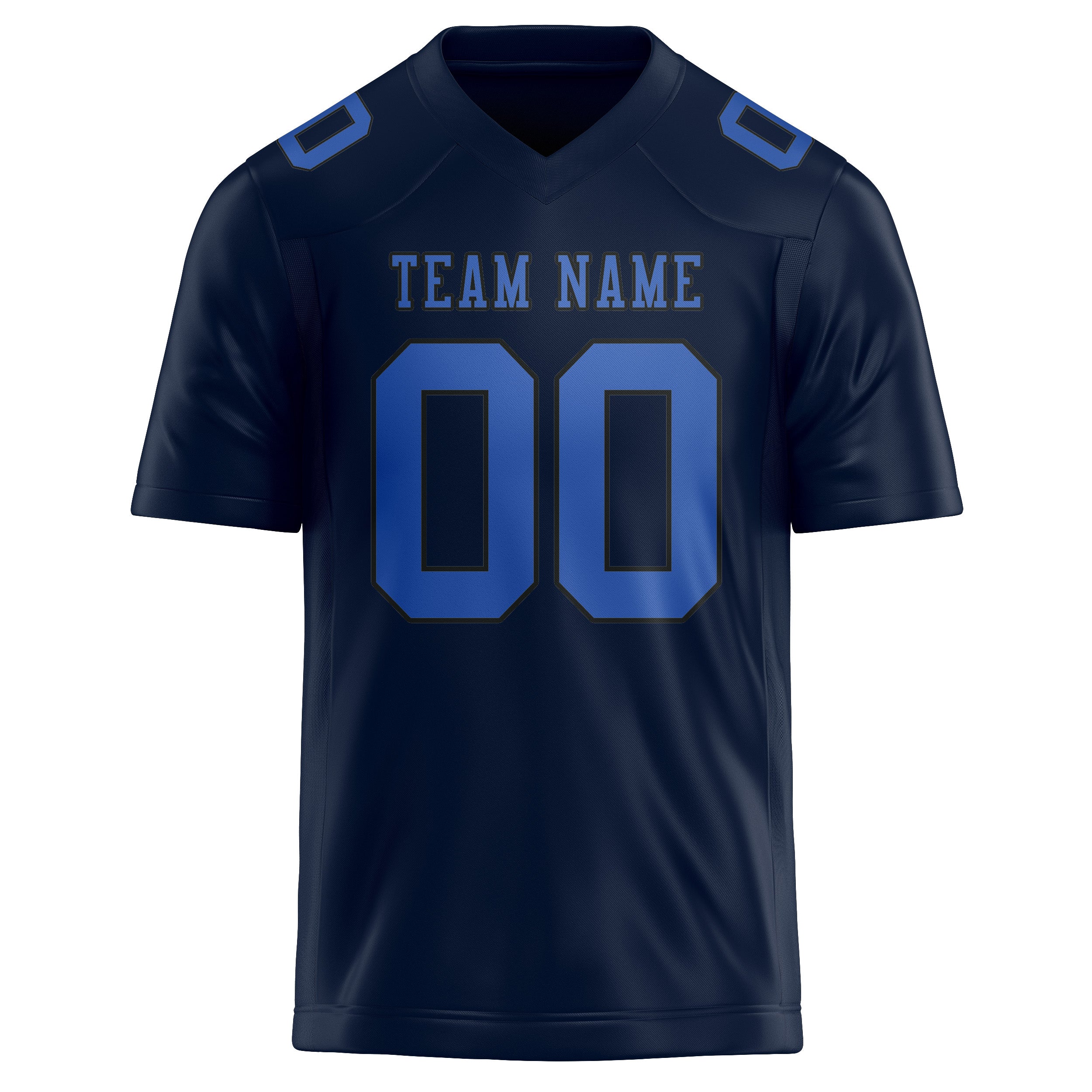 Maßgeschneidertes Professionelles Stahlblau Himmelblau Rugbytrikot