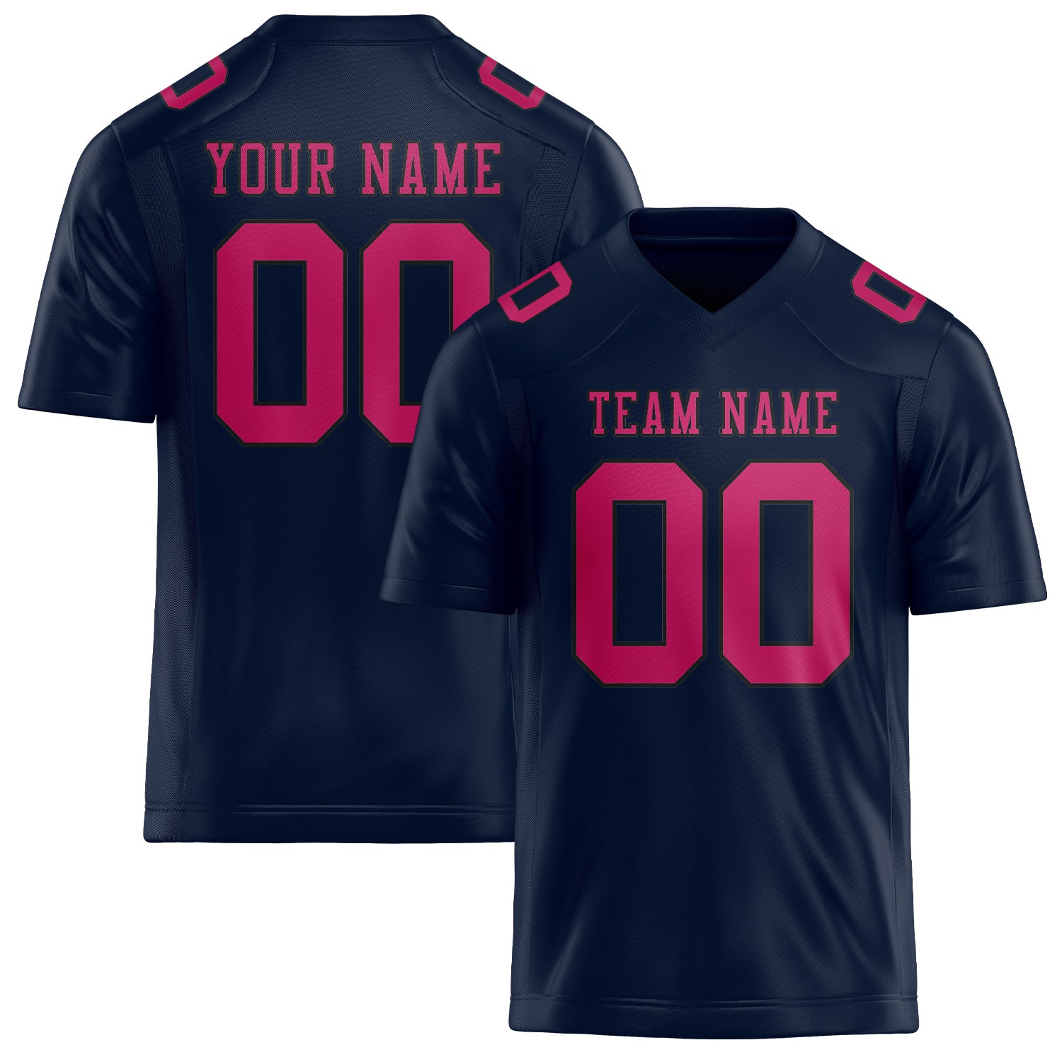 Maßgeschneidertes Professionelles Stahlblau Rosarot Rugbytrikot