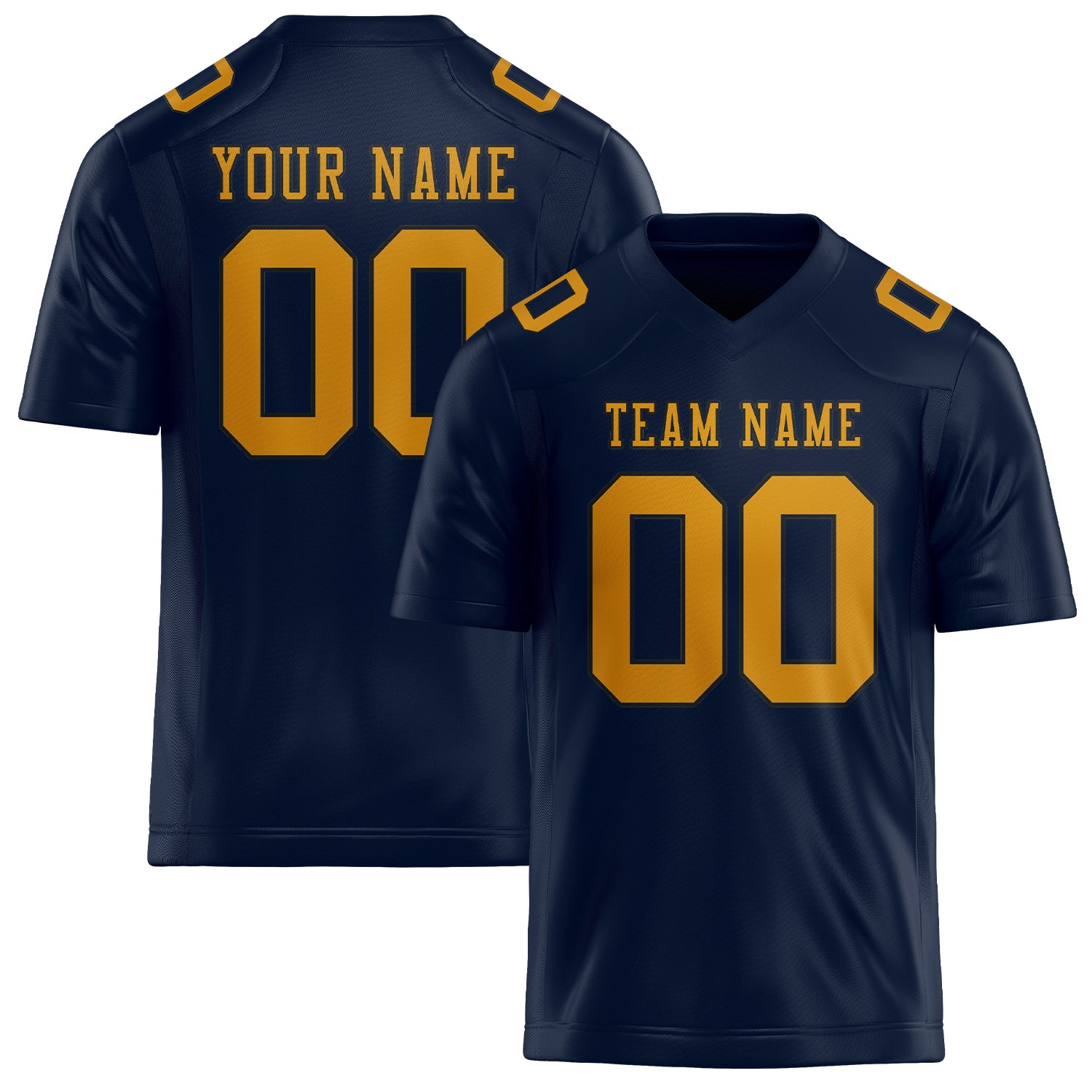 Maßgeschneidertes Professionelles Stahlblau Gelb Rugbytrikot