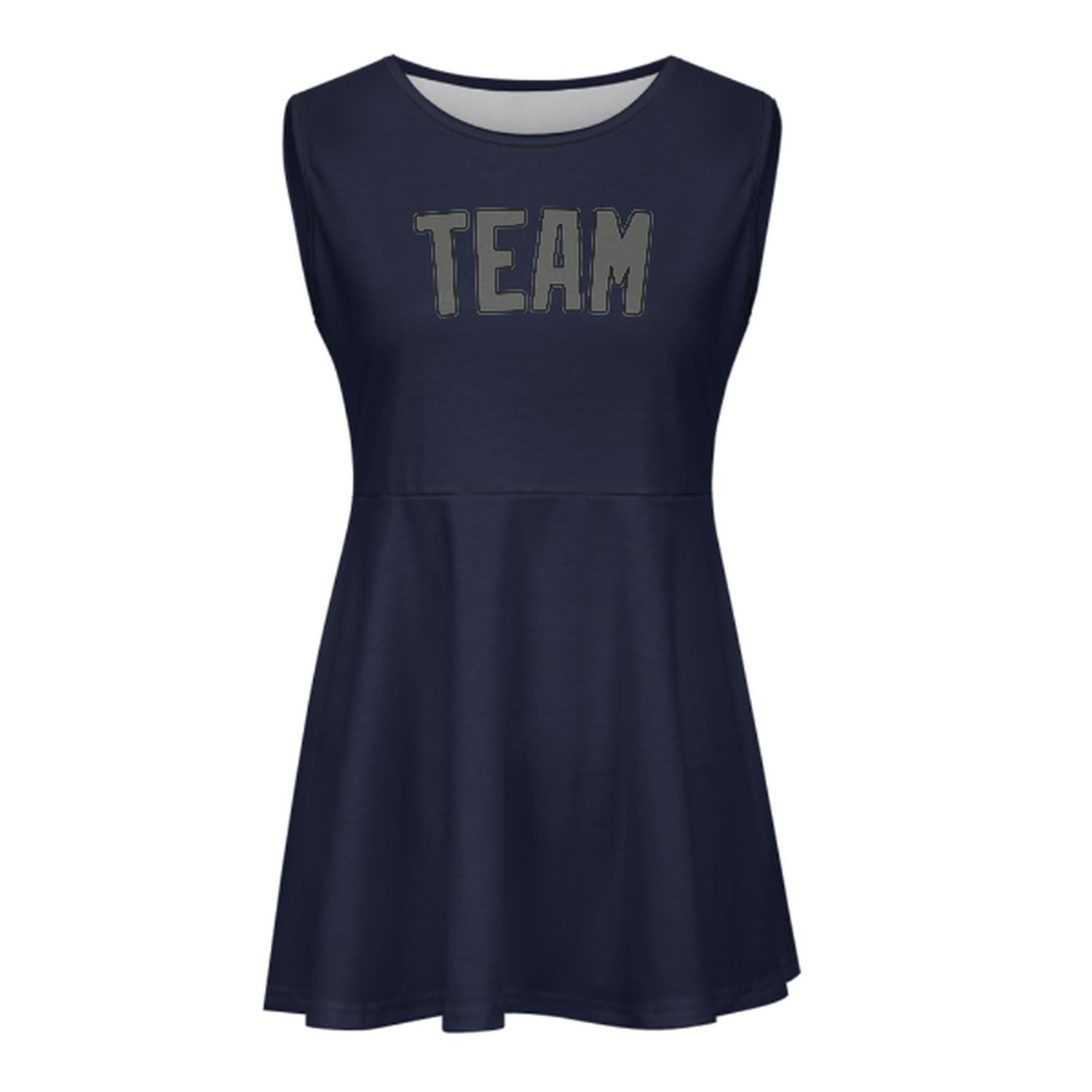 Maßgeschneidertes Stahlblau Dunkelgrau Cheerleader-Kleid