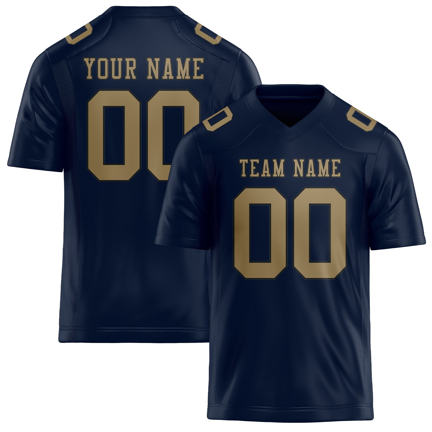 Maßgeschneidertes Professionelles Stahlblau Hellkhaki Rugbytrikot