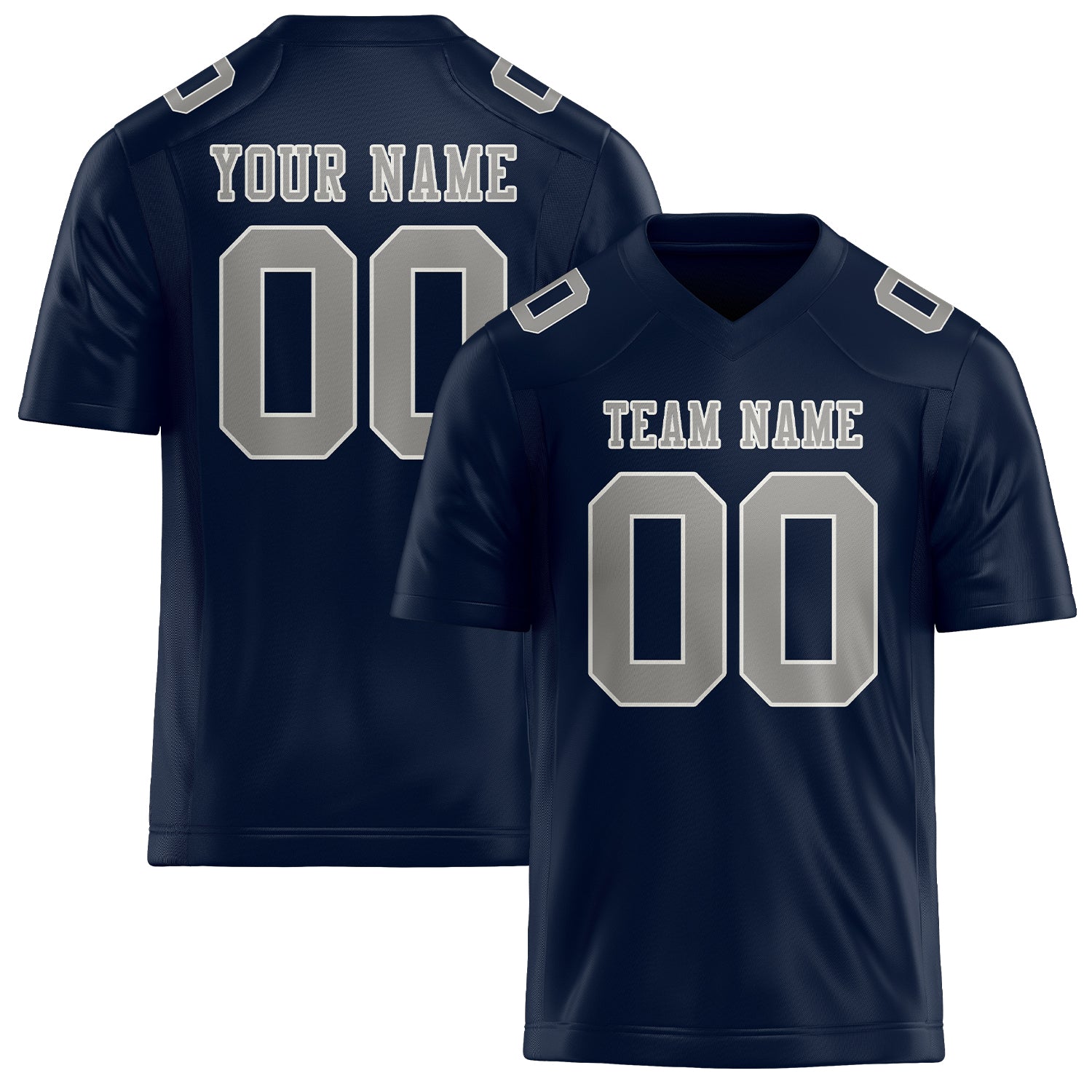 Maßgeschneidertes Professionelles Stahlblau Grau Rugbytrikot