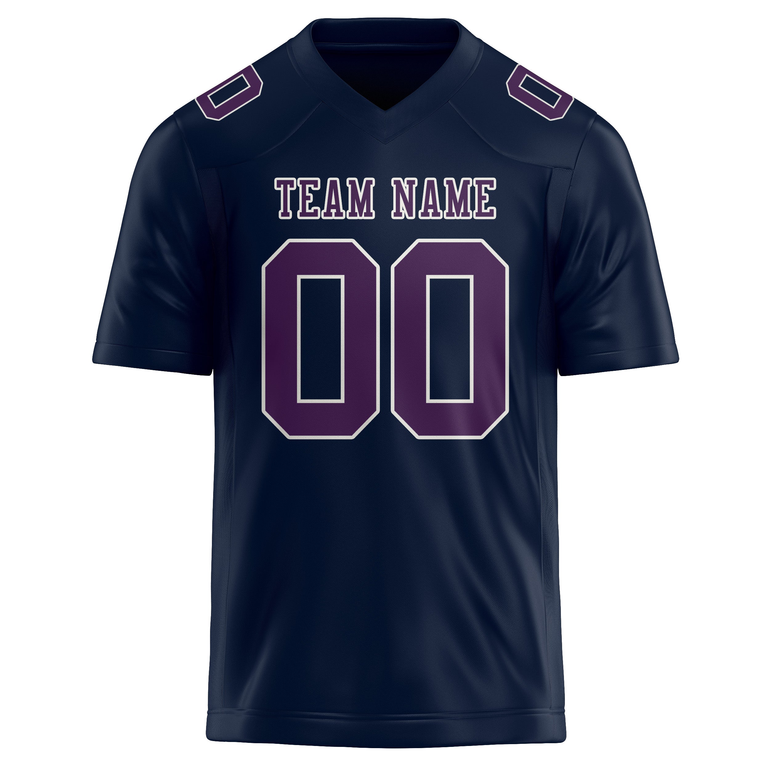 Maßgeschneidertes Professionelles Stahlblau Lila Rugbytrikot