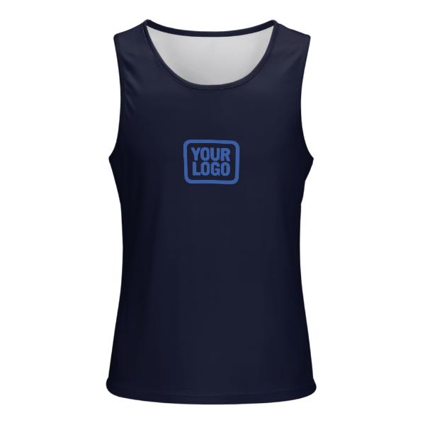 Maßgeschneidertes Stahlblau Himmelblau Herren Tanktop