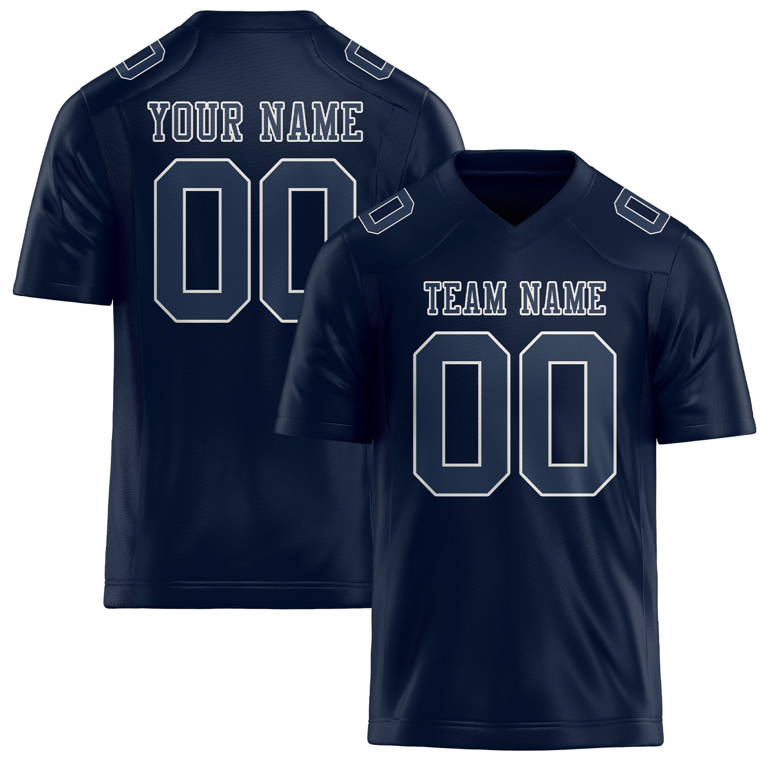 Maßgeschneidertes Professionelles Stahlblau Marineblau Rugbytrikot