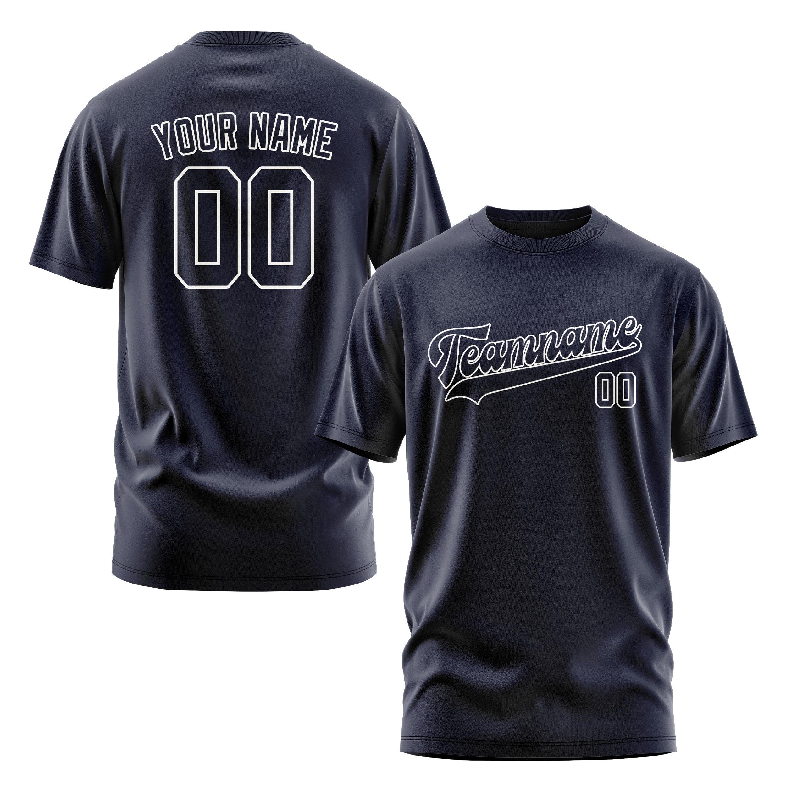 Maßgeschneidertes Stahlblau Stahlblau T-Shirt