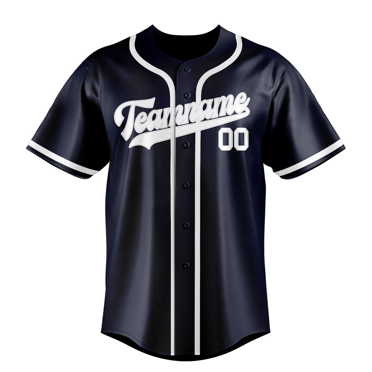Benutzerdefiniertes Professionelles Stahlblau Weiß Baseballtrikot