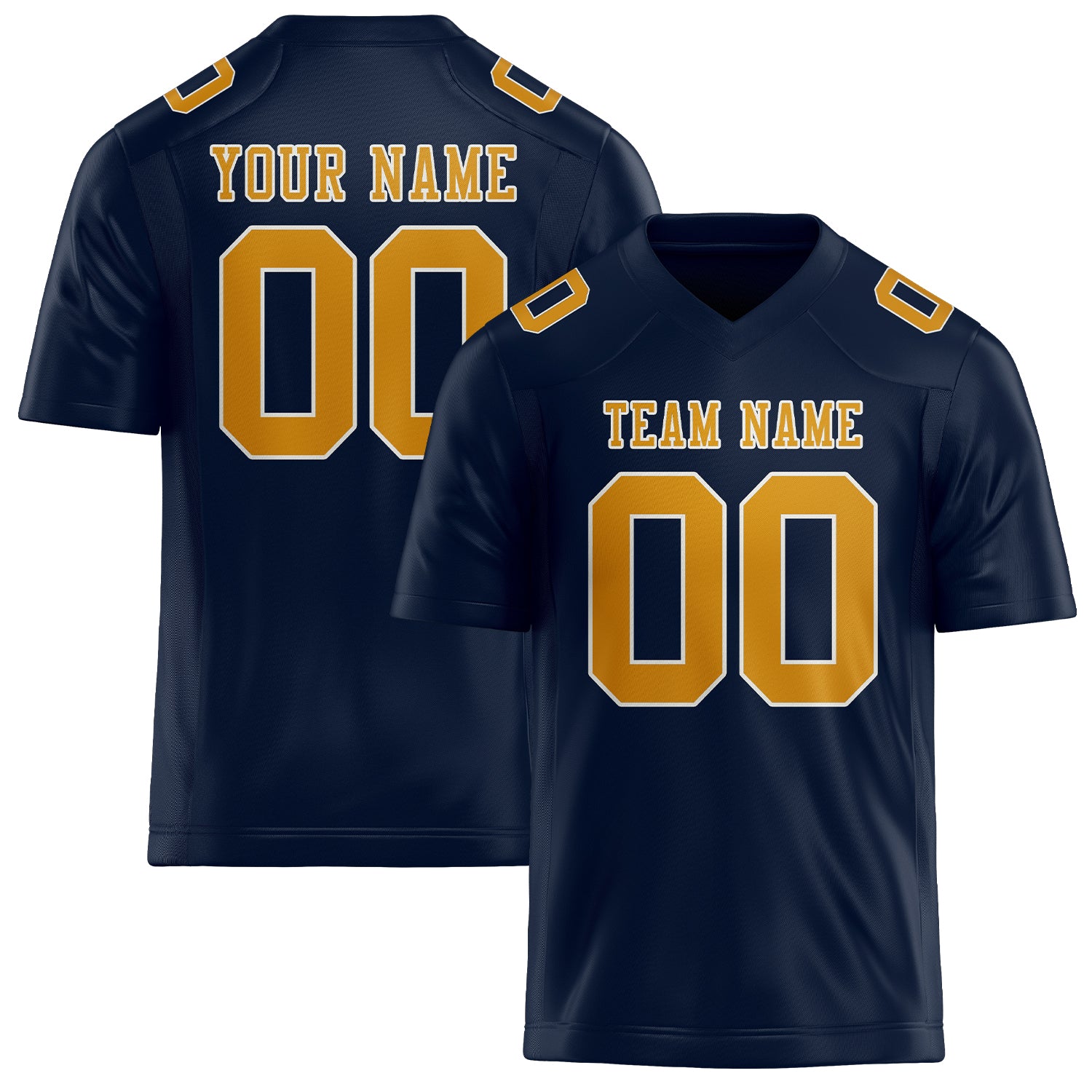 Maßgeschneidertes Professionelles Stahlblau Gelb Rugbytrikot