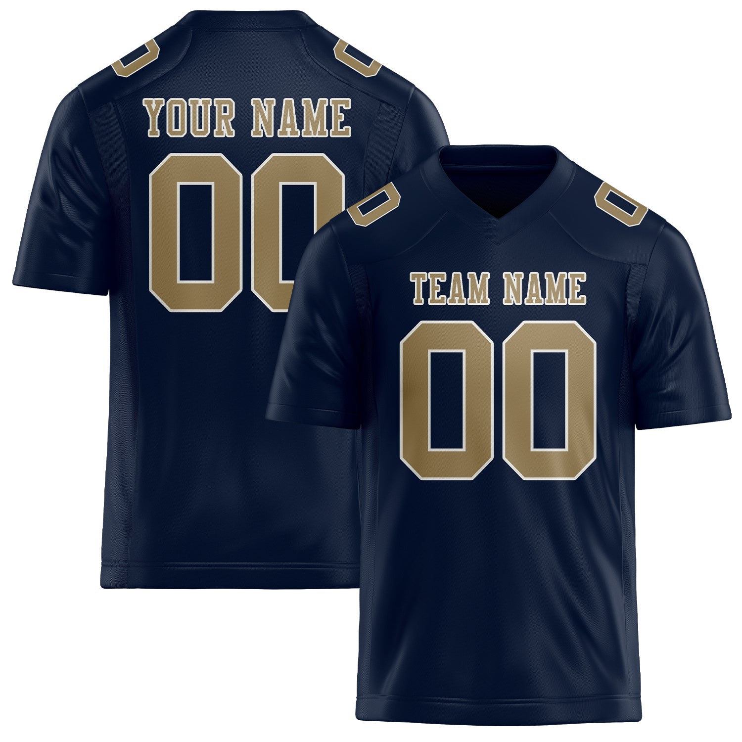 Maßgeschneidertes Professionelles Stahlblau Hellkhaki Rugbytrikot
