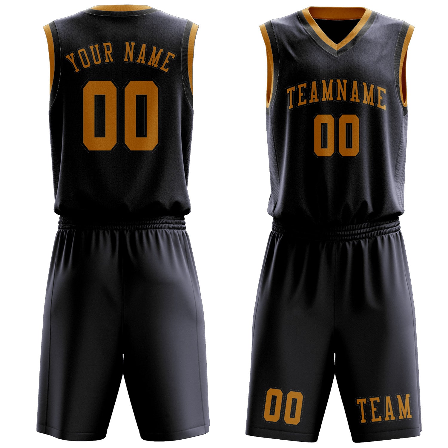 Benutzerdefiniertes Professionelles Stahlblau Gelb Basketballtrikot-Set