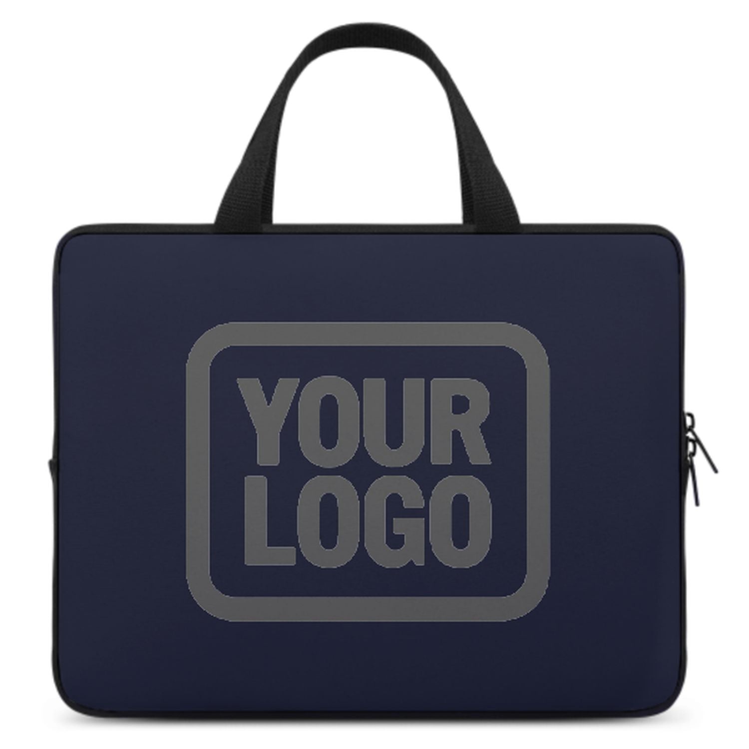Maßgeschneidertes Stahlblau Dark Grey Laptop Tasche