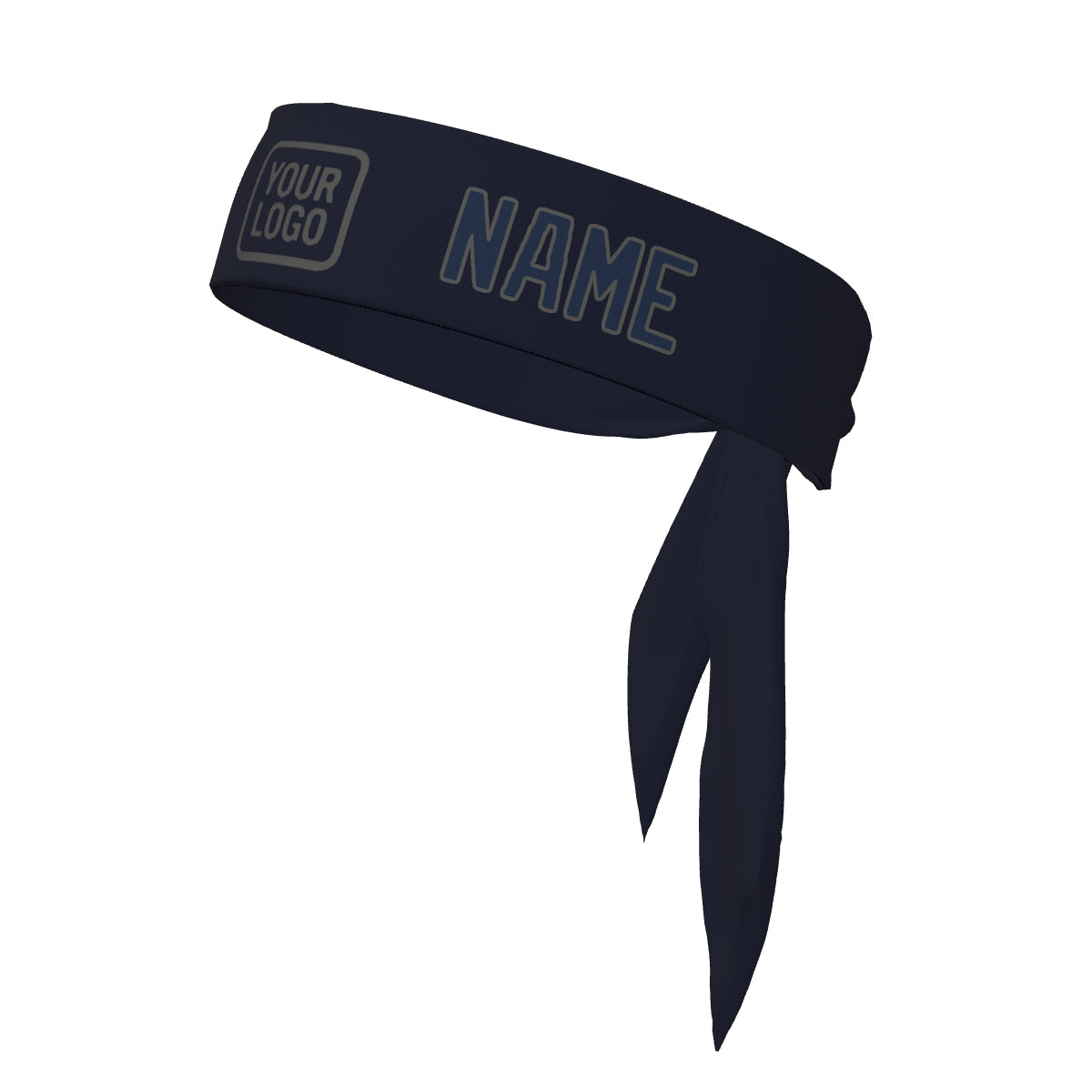 Maßgeschneidertes Stahlblau Marineblau Stirnband