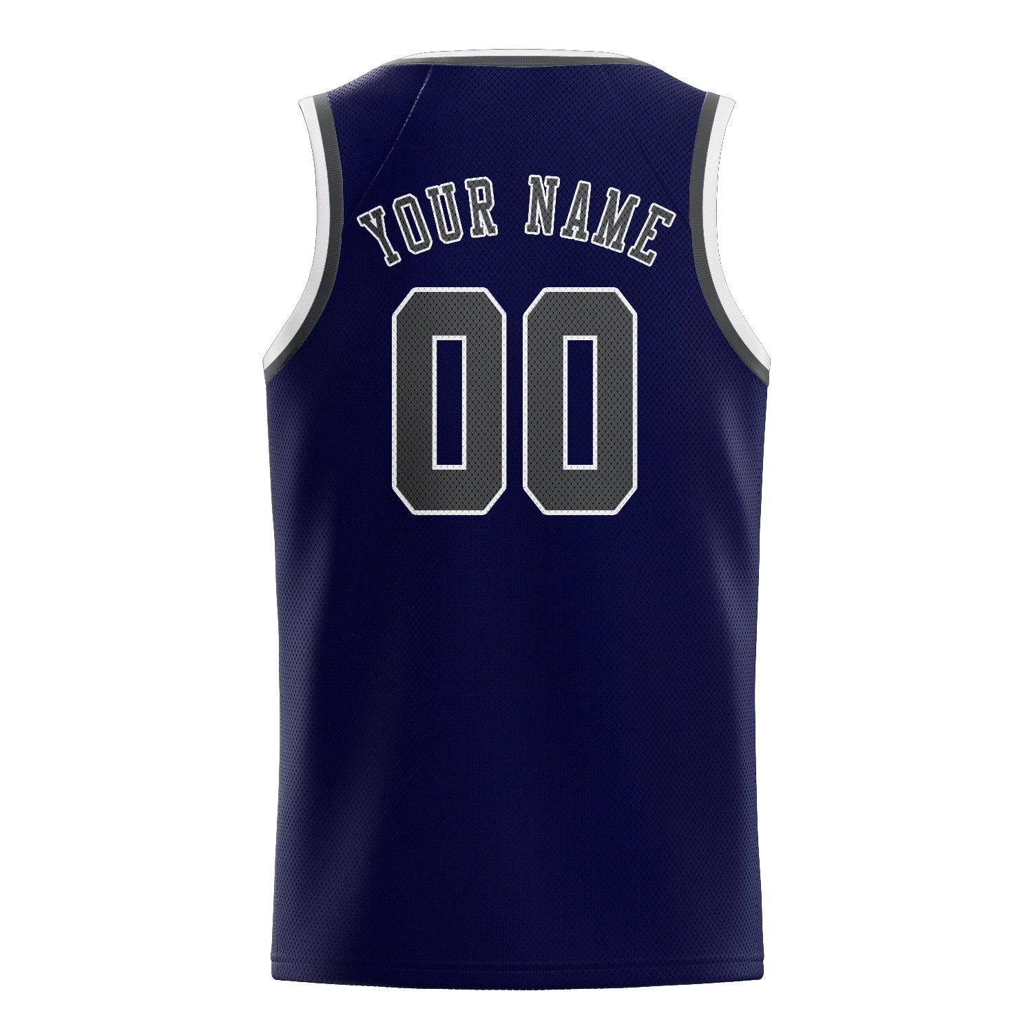Benutzerdefiniertes Professionelles Stahlblau Dunkelgrau Basketballtrikot