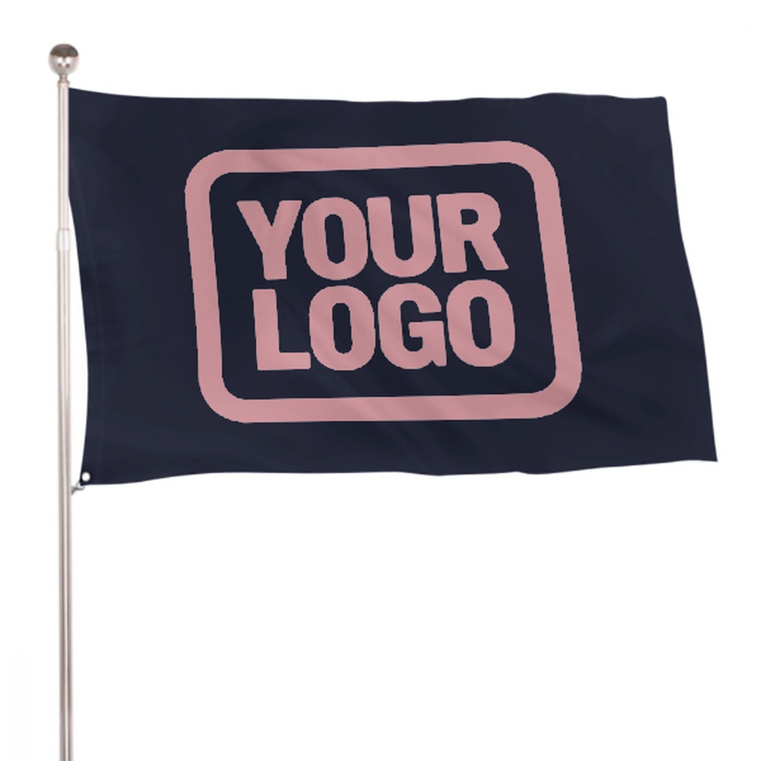 Bandiera rosa blu acciaio personalizzata