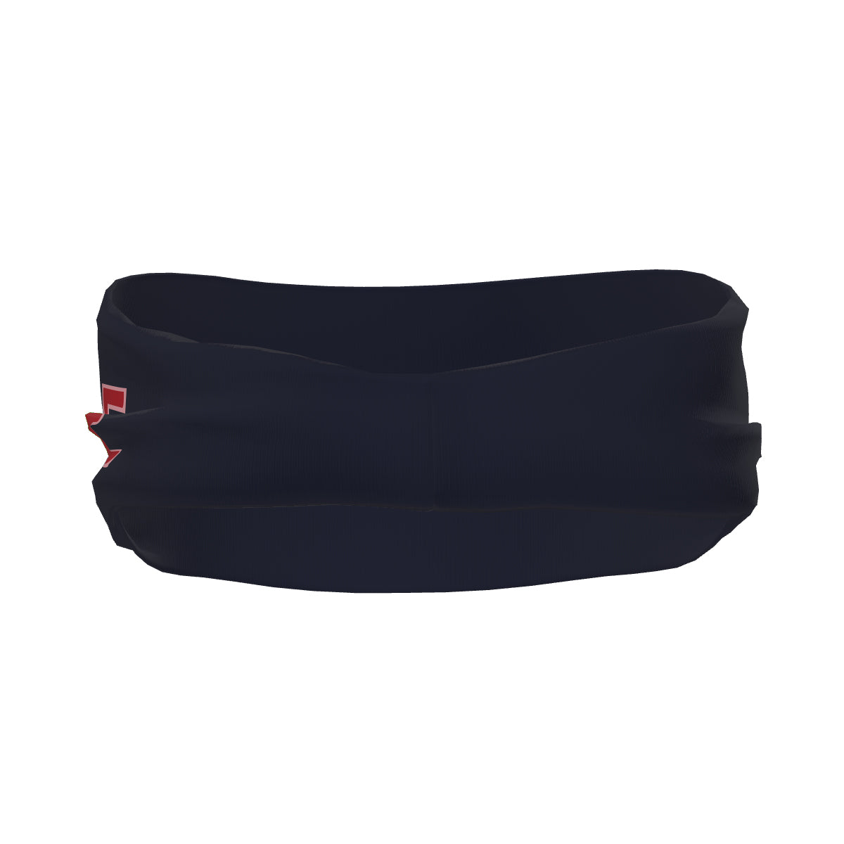 Maßgeschneidertes Stahlblau Rot Sport Stirnband