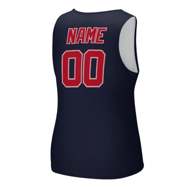 Maßgeschneidertes Stahlblau Rot Herren Tanktop