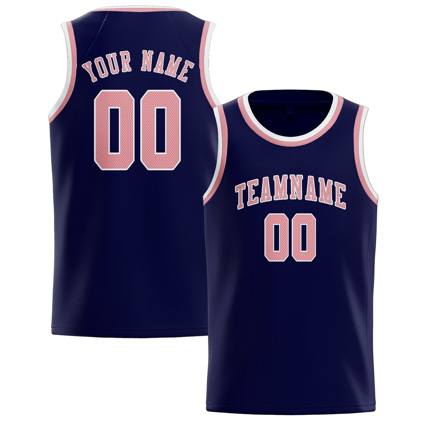 Benutzerdefiniertes Professionelles Stahlblau Rosa Basketballtrikot