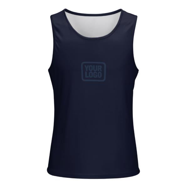 Maßgeschneidertes Stahlblau Marineblau Herren Tanktop