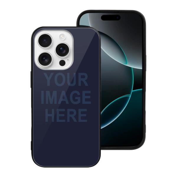 Custodia per telefono personalizzata blu navy in acciaio