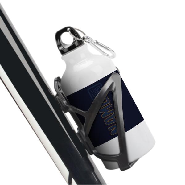 Maßgeschneidertes Stahlblau Marineblau Sportflasche